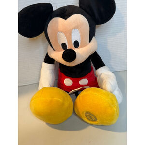 Disney Store Mickey Mouse Stuffed Animal One Size Black Red
